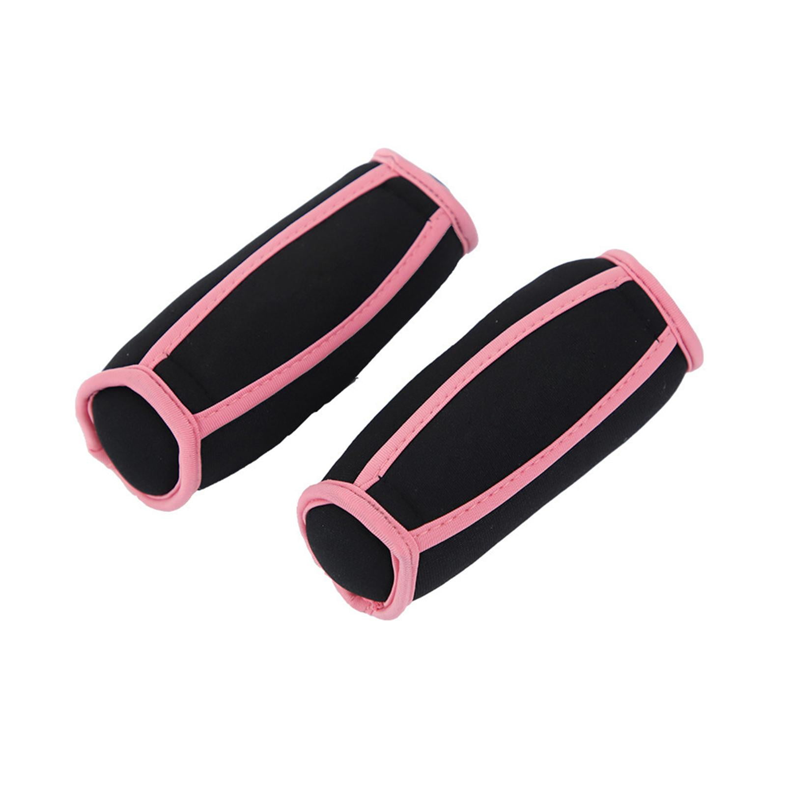 Luwecf 2 Pack Hand Weights for Women Men with Strap Sandbag for Walking Running Fitness Pink 1lb