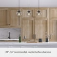 thumbnail image 6 of Hunter - Saddle Creek 3-light Noble Bronze, Large Cluster Light, Dimmable, Schoolhouse Style, Linear Shaped, for Bedrooms, Kitchens, Dining, Living Rooms - 19499, 6 of 8