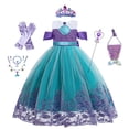 thumbnail image 1 of Disfraz de la Sirenita Ariel para niña, traje de Cosplay, ropa de fiesta de cumpleaños, Halloween, Verano Fivean unisex, 1 of 1
