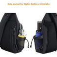 thumbnail image 6 of Mosiso Sling Backpack Chest Shoulder Bag Double Layer Hiking Daypack Men/Women,Black, 6 of 6