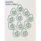 thumbnail image 4 of Sujetapapeles Daxtril 60 piezas con forma de aguacate, color verde, 4 of 9