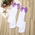 thumbnail image 6 of Liacowi Women Thigh High Stockings, Beautiful Satin Bow Extra Long Socks for Party Carnival Prom, 6 of 7