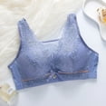 thumbnail image 2 of cfhntfmh Push up Bras for Women Fashion Lace Mesh Underwear No Underwire Front Trim Wireless Comfy Bralettes, 2 of 7