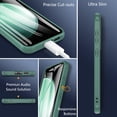 thumbnail image 3 of Hensinple - Funda magnética con protector de pantalla de cristal para Samsung Galaxy A14 5G, color verde, 3 of 8