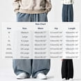 thumbnail image 4 of LMOIPLI Mens Baggy Wide Leg Balloon Jeans Elastic Drawstring Waist Vintage Washed Denim Casual Streetwear Trousers Light Blue XL, 4 of 9