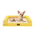 thumbnail image 1 of Cama Ortopédica para Perro Pequeño Lavable: Cama con Respaldo para Perros de Tamaño Pequeño, Espuma de Celda de Huevo, Sofá Impermeable con Funda Removible - Jengibre, 1 of 7