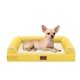 thumbnail image 1 of Cama Ortopédica para Perro Pequeño Lavable: Cama con Respaldo para Perros de Tamaño Pequeño, Espuma de Celda de Huevo, Sofá Impermeable con Funda Removible - Jengibre, 1 of 7