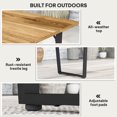 thumbnail image 4 of Rooflare Dining Table, Easy Assembly, Includes Table Top Only, Seats 4-6 People, Suitable for Living Room,Brown., 4 of 6