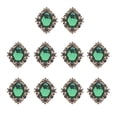 thumbnail image 1 of Rongfmy 3-4 Packung 10pcs Rhinestone Flat Back Beads Button Scrapbook Embellishment Green 3 Pcs, 1 of 9
