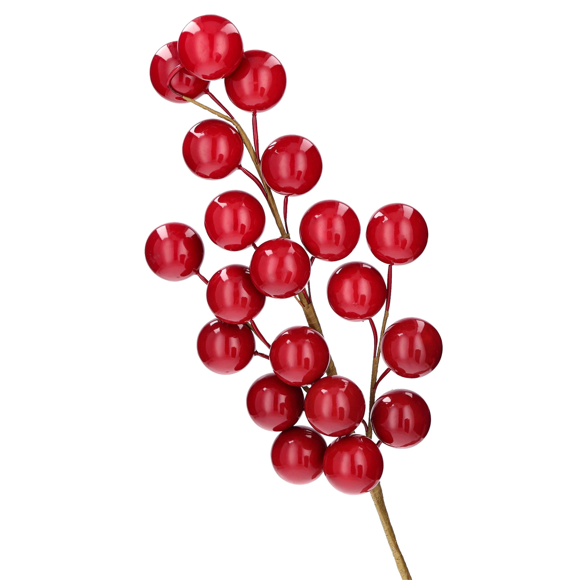 Red Ball Decorative Christmas Pick, 18", by Holiday Time