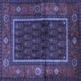 thumbnail image 1 of Ahgly Company Machine Washable Indoor Square Persian Blue Traditional Area Rugs, 3' Square, 1 of 4