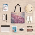 thumbnail image 6 of Canvas Tote Bag for Women Girls Design Print Pink Roses on Beach Shore Tote, 6 of 8