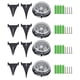 thumbnail image 1 of 4 Pack 8 LED Solar Garden Lights for Sidewalk, Yard, Lawn, Patio, Driveway, Backyard. Warm Light., 1 of 4
