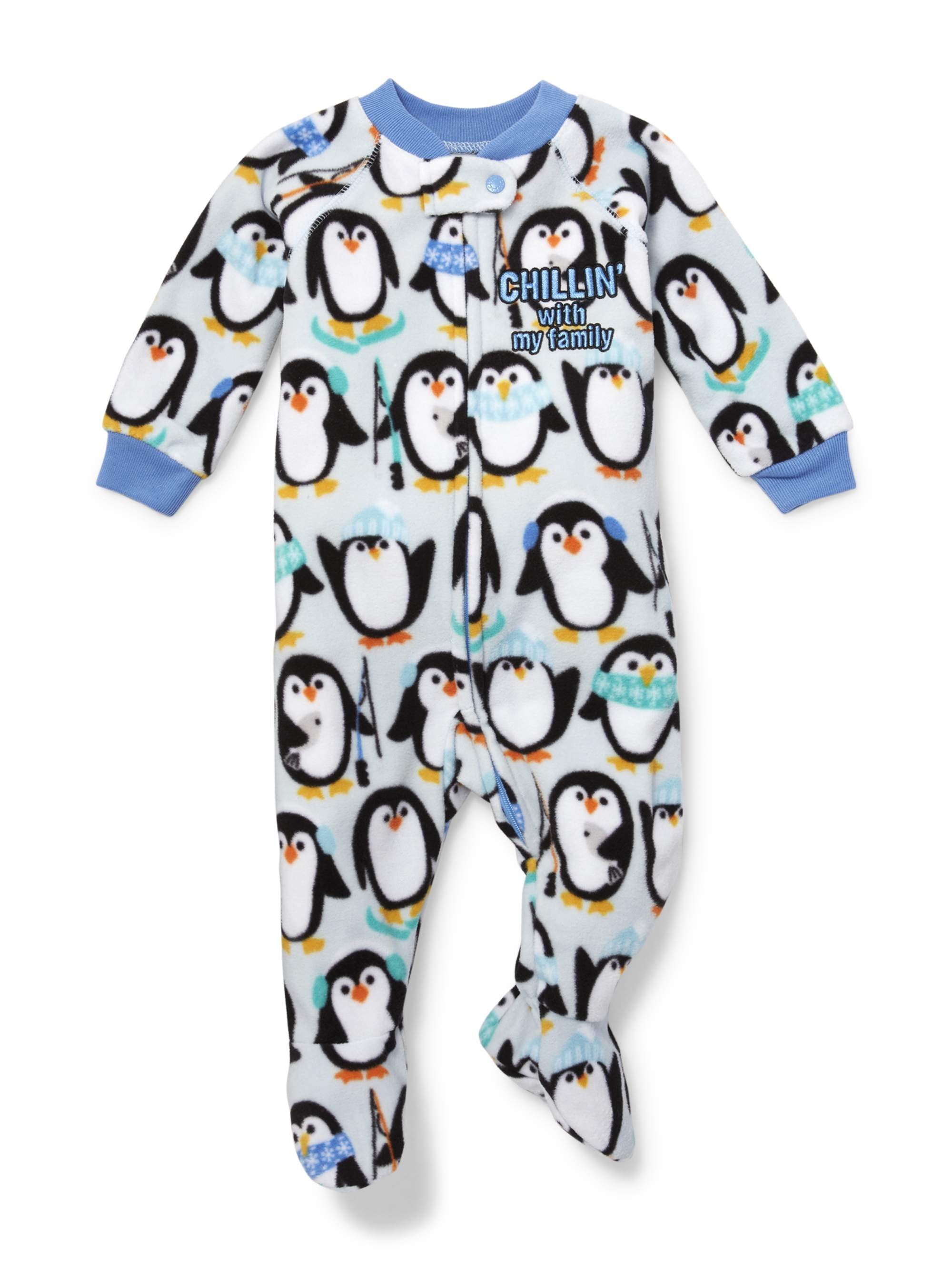 Long Sleeve Penguin Footed Blanket Sleeper (Baby Boys & Toddler Boys