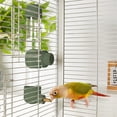 thumbnail image 3 of Scheam Green Automatic Water Feeder for Cage,No Mess Bird Water Dispenser,Clear Plastic Parrot Water Drinker with Spring Valve,for Budgie Finch Lovebirds Canary Cockatiel (7.4 fl oz), 3 of 7