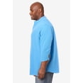 thumbnail image 3 of KingSize Men's Big & Tall Gauze Mandarin Collar 3/4 Sleeve Shirt, 3 of 6