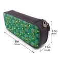 thumbnail image 3 of Picia Tennis Rackets and Balls Pattern Large Capacity PU Leather Pencil Case Organizer Pen Marker Holder Double Zipper Storage Bag Big Pencil Pouch for College Office, 3 of 6