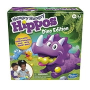 Hasbro Gaming Hungry Hungry Hippos Dino Edition Board Game, Pre-School Game for Ages 4 and Up; for 2 to 4 Players
