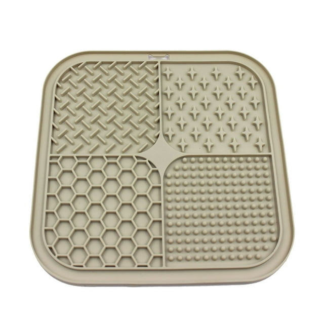 Slow Food Bowls Intelligent Pet Slow Feeder Mat with Suction Cups for Anxiety Bathing Training Food Dispensing and Easy Cleaning in Indoor Outdoor Use