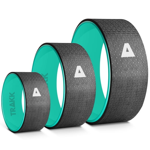 TRAKK Yoga/Fitness Wheel (3-Pack), Back Roller for Muscle Relaxation, Stretching Back for Pain Relief, Back Pain, Massages, Cracking and Popping, Multifunctional Yoga Wheel Back Wheel