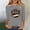 Gray, variant on Lumosvexa Summer Womens Casual T-Shirt for Women Plain Short Sleeved Shirt Tops Crew Neck T-Shirt Black Size L