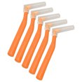 thumbnail image 6 of BIMZUC 5pcs L-Shaped Interdental Brushes for Dental Braces, High Efficiency Plaque Removal Interproximal Brush, Orange (5 Count / 0.7 oz), 6 of 9