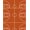 Burnt Orange, Pattern 10, variant on ODIKA 8'x10' Washable Area Rug Striped Borders Blanket Football Bold Center Round Basketball Hoop Playful for King Size Bedroom Under Bed, Master Suite, Non-Shedding, Easy Care