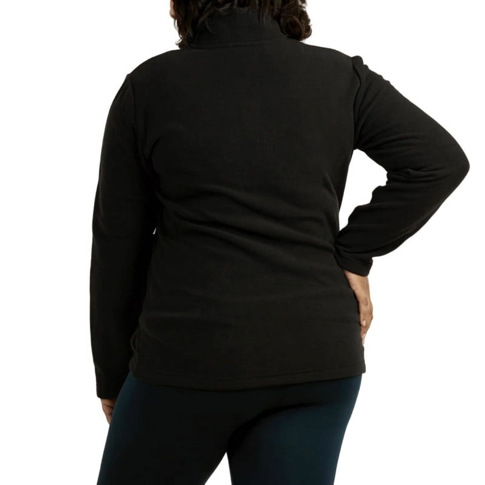 Women’s Polar Fleece Jacket with Pockets Full Zip Up S-3XL Regular & Plus Long Sleeve Lightweight Warm Coat Spring Fall Winter Activewear Womenswear