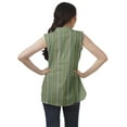 thumbnail image 4 of Moomaya Printed Mandarin Collar Tunic Sleeveless Casual Tank Top Summer Wear, 4 of 6