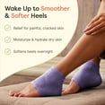 thumbnail image 6 of Zentoes Moisturizing Fuzzy Sleep Socks with Vitamin E, Olive and Jojoba Seed Oil, Purple, 6 of 10