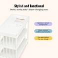 thumbnail image 4 of Dream On Me Sleepy Little Sloth Changing Table, Free Changing Pad Included, White, 4 of 6