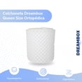 thumbnail image 2 of Colchoneta Blanca Memory Foam Ondas de Masaje Queen Size 190 x 150 x 3 cm, 2 of 8