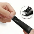 thumbnail image 5 of Ultra Sharp Portable Nail Clippers Set for Men&Women Travel Kit,Home Nail Clipper Beauty Kit,3 Pcs Matte Fingernail Clippers &Slant EDG Toe Black, 5 of 9