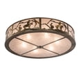 thumbnail image 5 of Meyda Tiffany 99865 Cowboy 6 Light 49" Wide Semi-Flush Drum Ceiling Fixture - Copper, 5 of 7