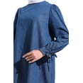 thumbnail image 4 of Blue - Crew neck - Tunic - Benin, 4 of 5