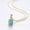 Green, variant on Women's 925 Sterling Silver Opal Heart Pendant Necklace Delicate Clavicle Chain Synthetic Opal Jewelry Gift