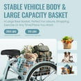 thumbnail image 3 of Naipo Adult Tricycle 7 Speed Trikes 3 Wheel 26'' Bikes for Adults, Trike for Women Men, Rear Removable Wheeled Baskets - Seniors & Commuters, 350 lb - Green, 3 of 10