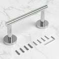 thumbnail image 6 of HITSLAM Toilet Paper Holder Wall Mount,Double Post Pivoting Toilet Paper Roll Holder,Chrome Bathroom Toilet Paper Holder for SUS 304 Stainless Steel, 6 of 10