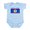 Sky Blue, variant on CafePress - Belize Belizean Flag Infant Bodysuit - Baby Light Bodysuit, Size Newborn - 24 Months