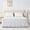 White, variant on U-NICE HOME Twin/Twin XL 14" Drop Wrap Around Bed Skirt - Elastic Pleated Wrinkle Resistant, Black