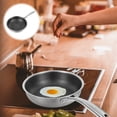 thumbnail image 2 of BRIGHTFUFU Sartén de acero inoxidable, sartén de cocina, sartén para huevos, sartén para cocinar no pegajosa, 2 of 7