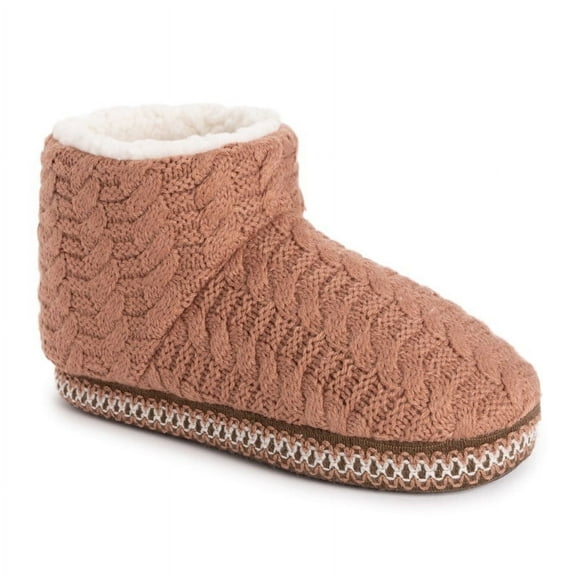 MUK LUKS Women's Favina Slipper, Canyon Rose, S (5-6)
