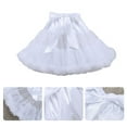 thumbnail image 5 of VIEGINE Women Elastic High Waist Ballet Sweet Puffy Tutu Skirt Satin Bowknot Mesh Tulle Fluffy Petticoat Dress Underskirt, 5 of 19