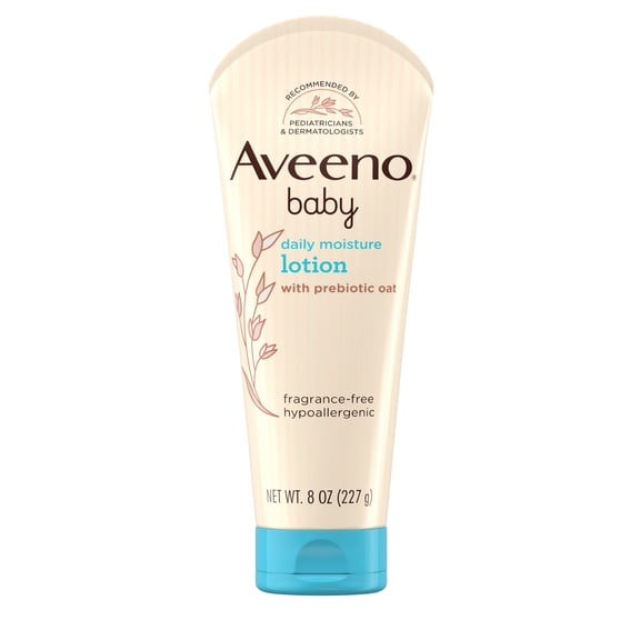 Aveeno Baby Daily Moisture Body Lotion for Baby and Toddler with Nourishing Oatmeal, 8 fl oz