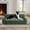 Green, variant on Dog Sofa Bed for Oversized Pets, High-Quality Linen Fabric with Armrests for and Support, Green