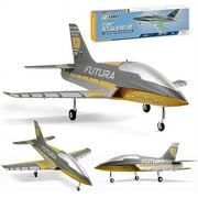 FMS Rc Jets Futura 64MM EDF Sport Jet Yellow rc Airplanes for Adults for Trainers EDF for Beginners 6 Channel Remote Control Planes PNP(NO Transmitter Batteries and Charger)