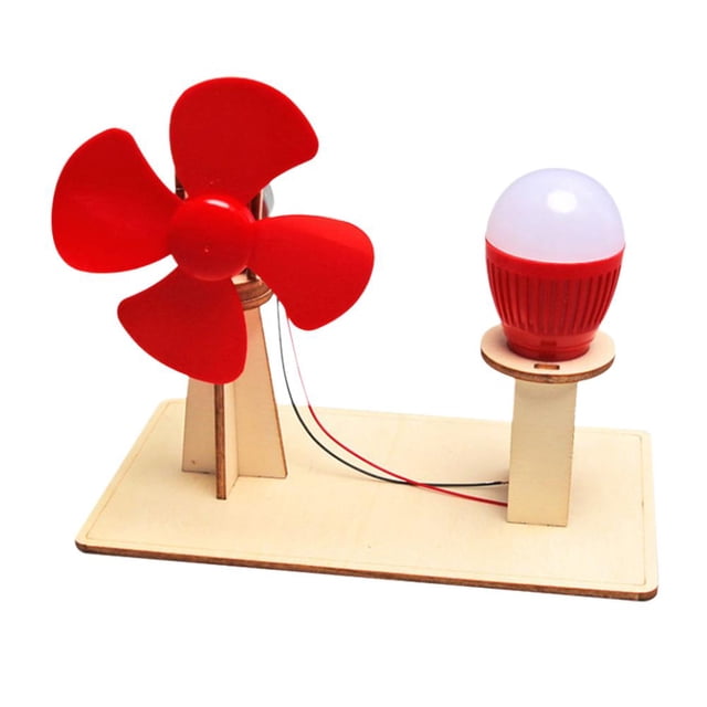 DIY experimento científico modelo de energía eólica ayuda a la enseñanza Navidad L2