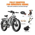 thumbnail image 2 of PUJH Powerful Dual Motor eBike, 26 Inch Fat Tires, 60V Electric Bicycle with Full Suspension and Hydraulic Disc Brakes for Adults, 2 of 9