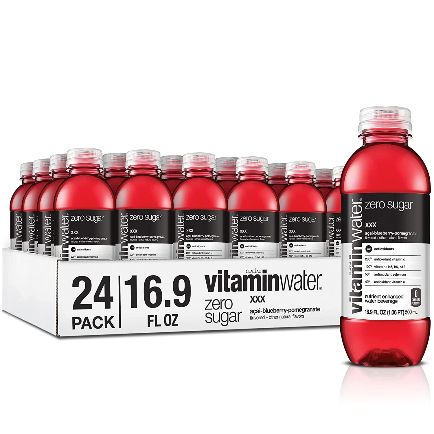 vitaminwater power-c electrolyte enhanced water w/ vitamins, dragonfruit  drink, 20 fl oz - Walmart.com