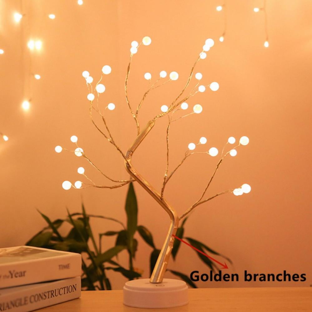 Zerofeel LED Desk Tree Lamp, Desk Table Decor 108/36 LED Head Lights for Home,Bedroom, Indoor